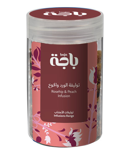 شاي الأعشاب بالخوخ والورد